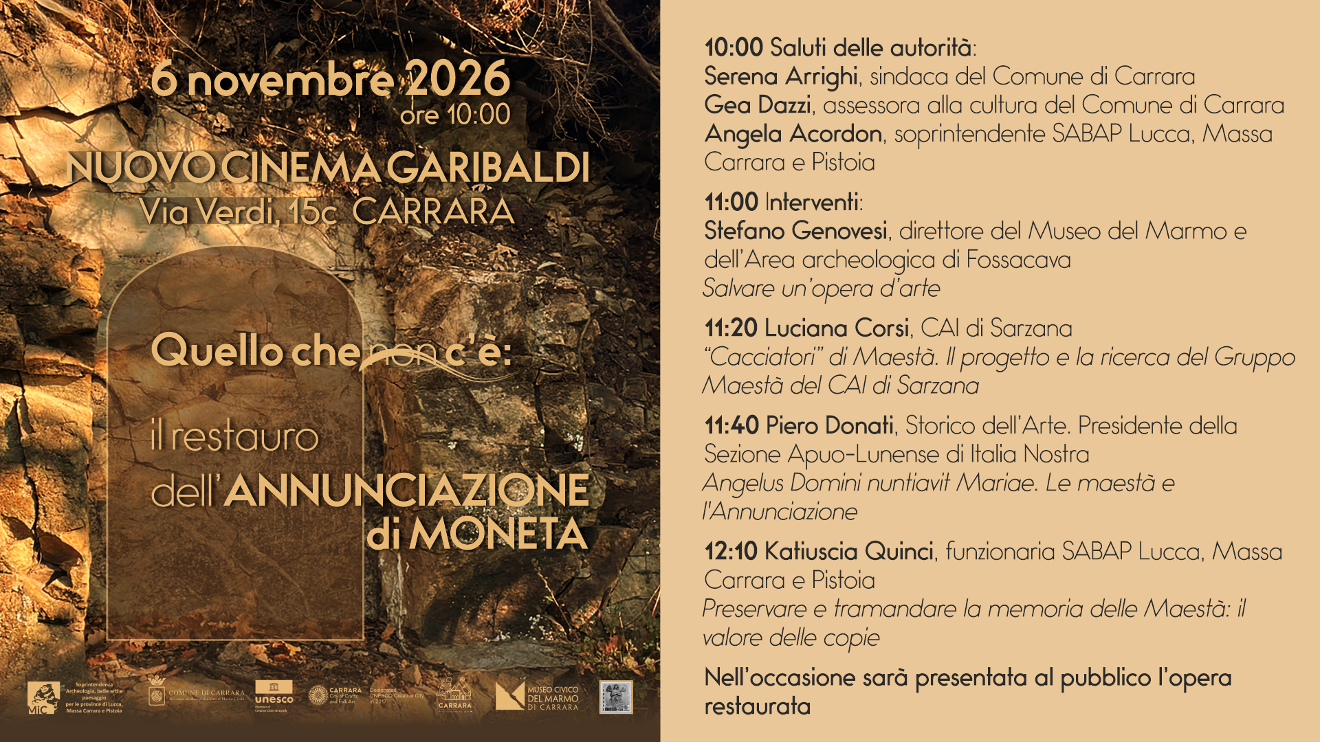  Il restauro dell'annunciazione di moneta